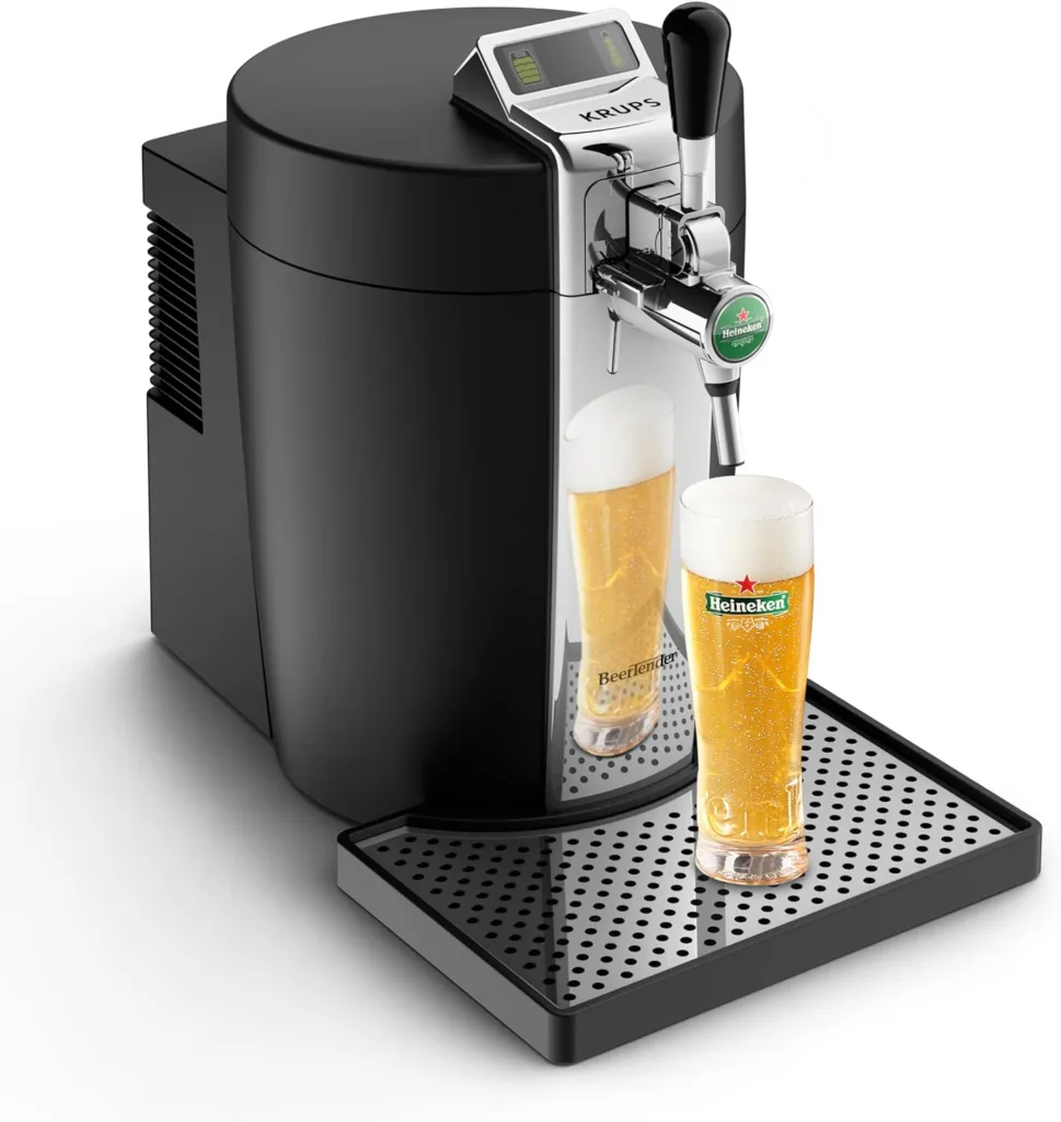 KRUPS BEERTENDER Machine à bière pression, Compatible avec les fûts de 5 L